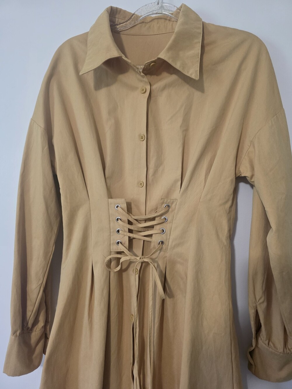 Cider Corset Waist Shirt Dress Goblincore Earthy Fairycore Boho Small